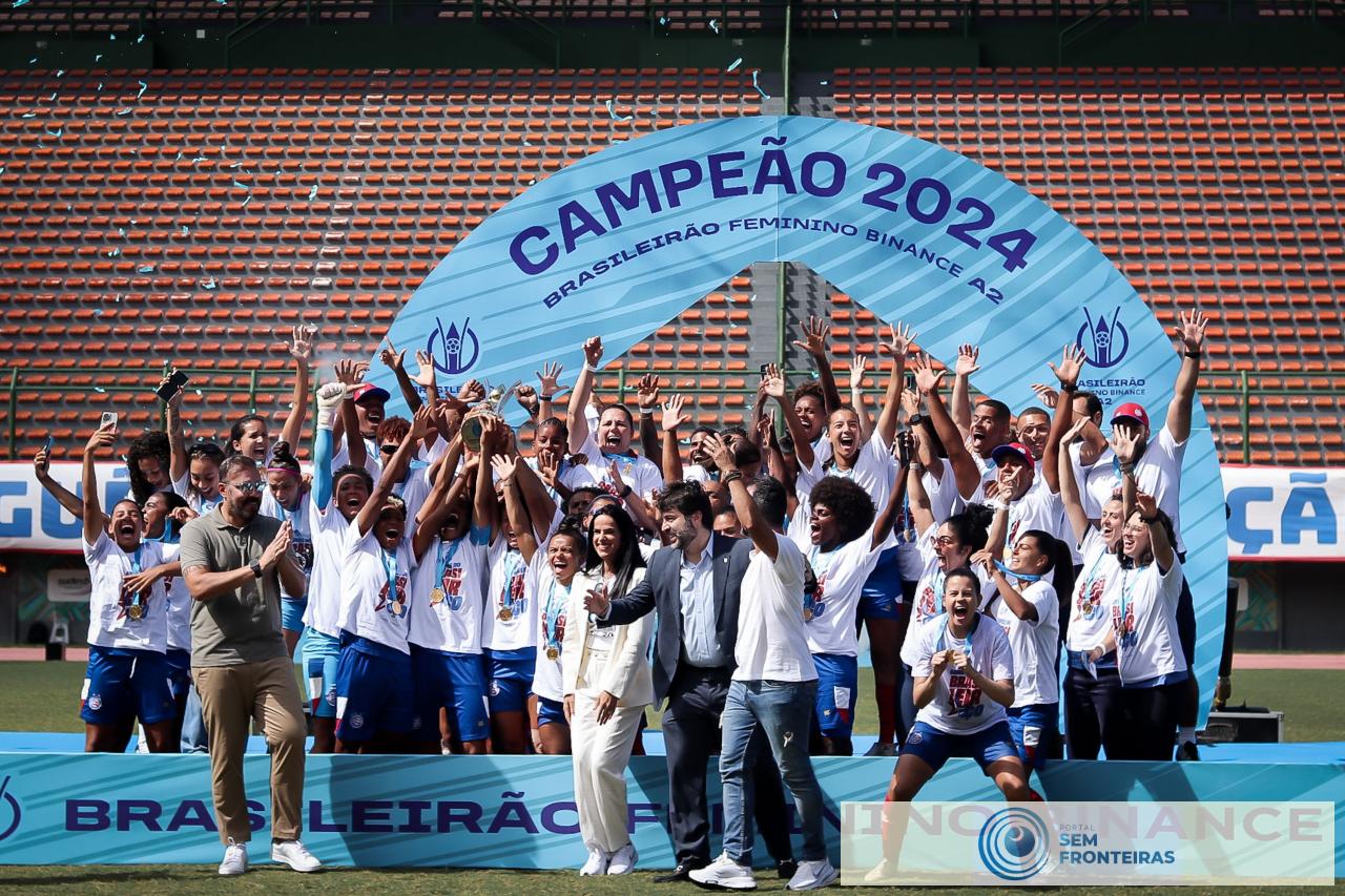 Bahia ergue a taça de campeão do Brasileirão Feminino A2