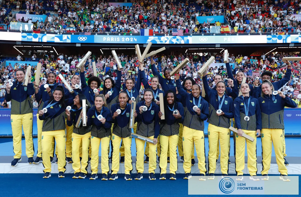Brasil conquista prata no Futebol Feminino em Paris 2024