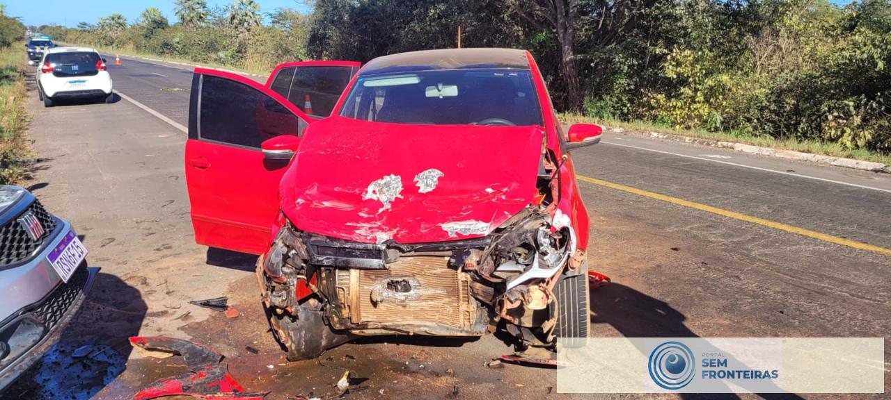 Grave acidente na BR-343 próximo a Piripiri deixa dois feridos