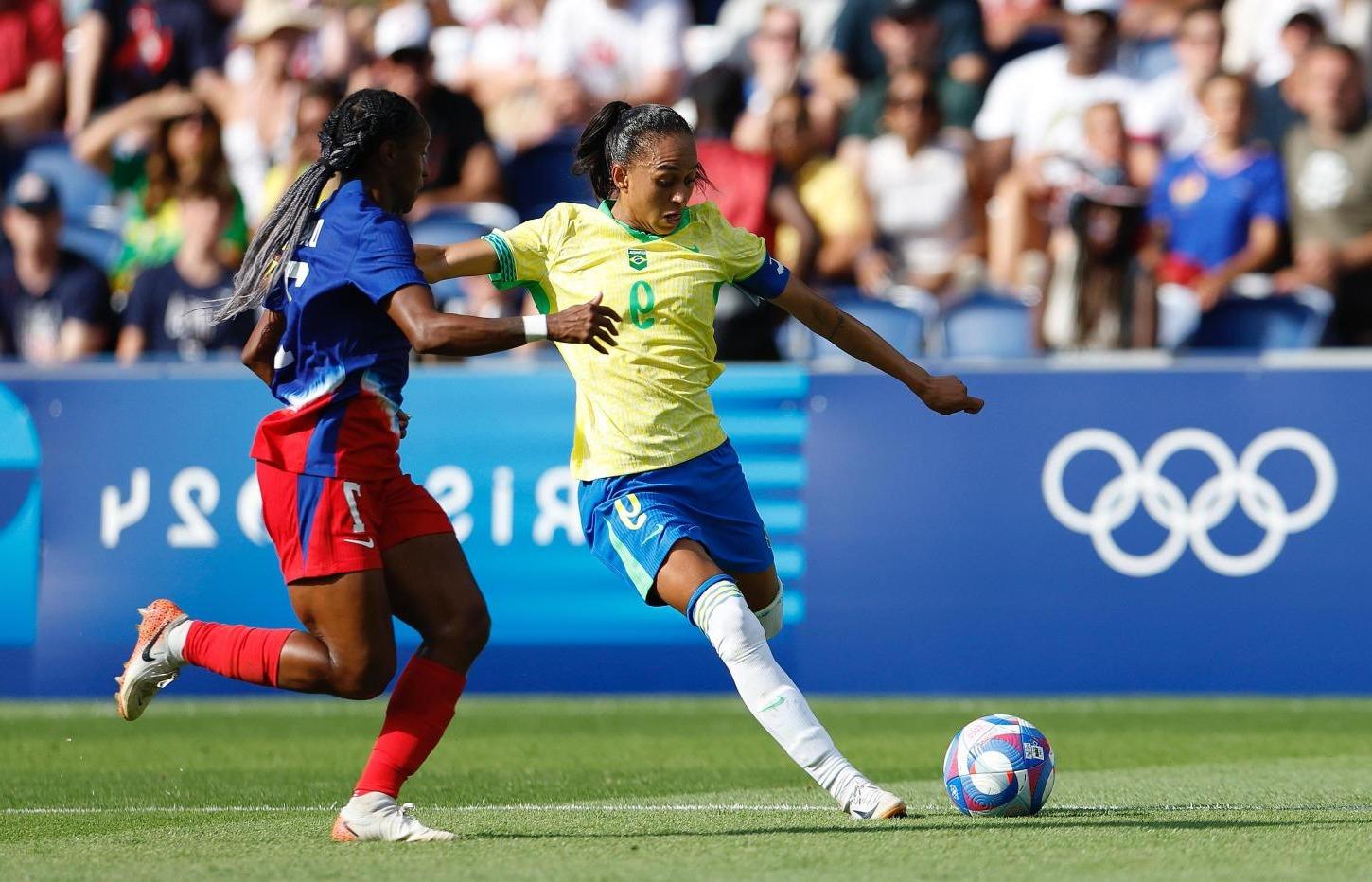 Brasil x Estados Unidos - Jogos Olímpicos de Paris 2024 - 10.08.2024 - Créditos: Rafael Ribeiro/CBF