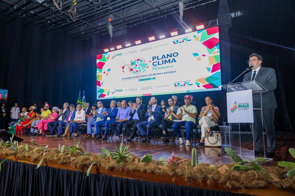 Rafael Fonteles defende redução do carbono em plenária do Clima Participativo