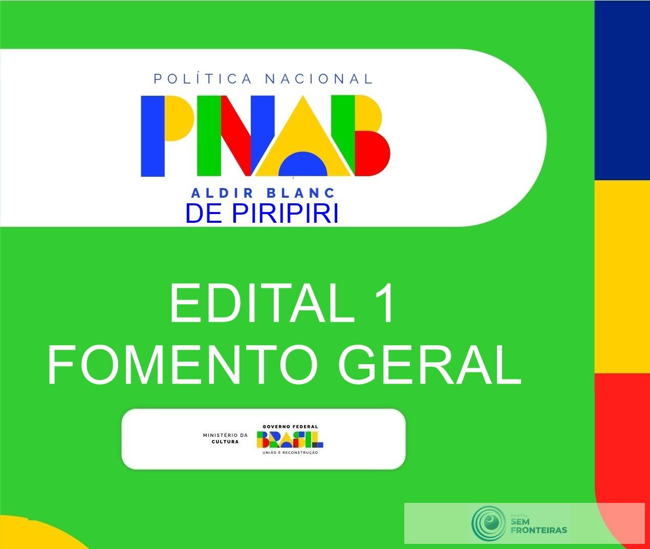 Prefeitura de Piripiri lança edital da Política Nacional Aldir Blanc para seleção de projetos culturais
