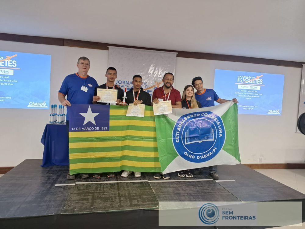 Estudantes da rede estadual conquistam medalhas de ouro e prata na 6ª etapa da 54ª Jornada de Foguetes