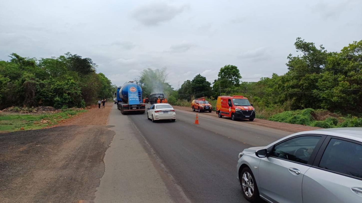 Pista parcialmente liberada