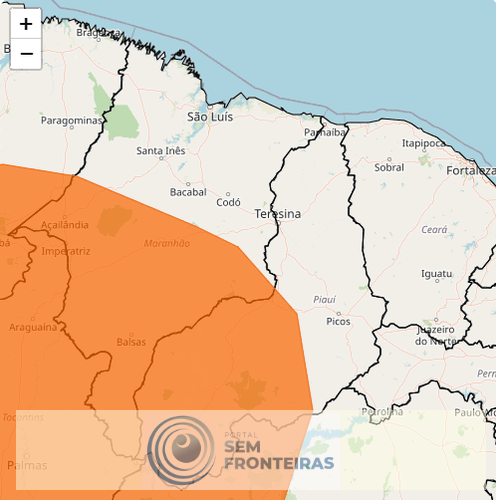Defesa Civil emite alertas para chuvas intensas no Piauí até terça-feira (12)