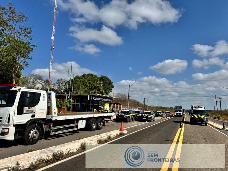 Integração das forças policiais resulta na apreensão de mais de 160 veículos durante a Operação Hircus