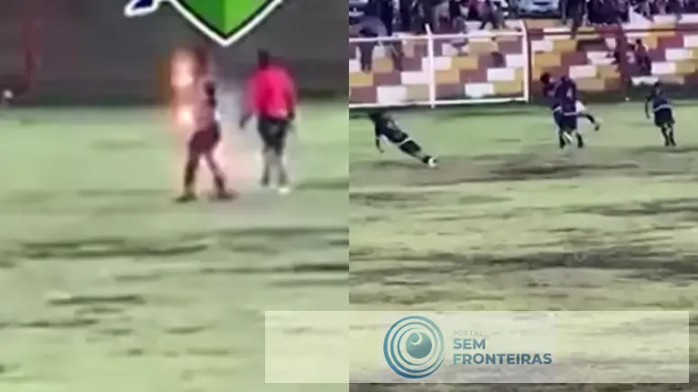 Jogador de futebol morre após ser atingido por raio durante partida