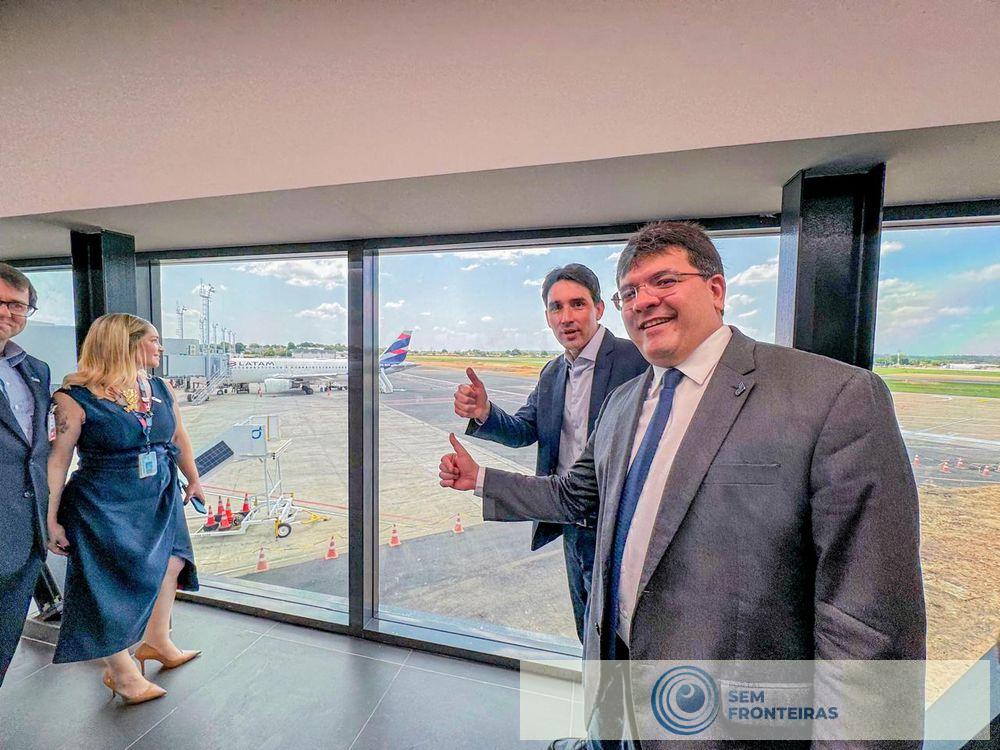 Governador e ministro inauguram obras de modernização no aeroporto Petrônio Portella em Teresina