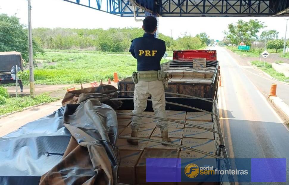 Cerca de 400 mil maços de cigarros contrabandeados são apreendidos em Piripiri (PI)