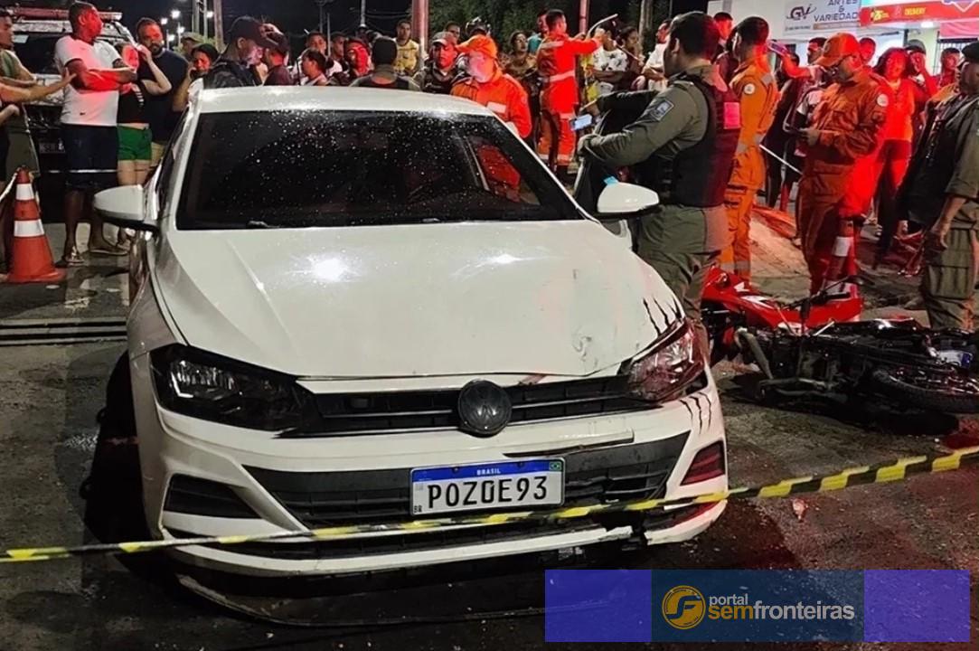 Mulher suspeita de embriaguez atropela quatro pessoas, incluindo uma grávida e duas crianças