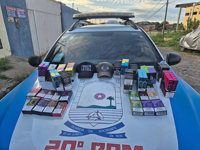 Carga de cigarros eletrônicos sem nota fiscal é apreendida em operação no Piauí
