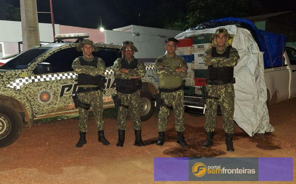 Polícia Militar apreende uma tonelada de peixe transportado ilegalmente no Piauí