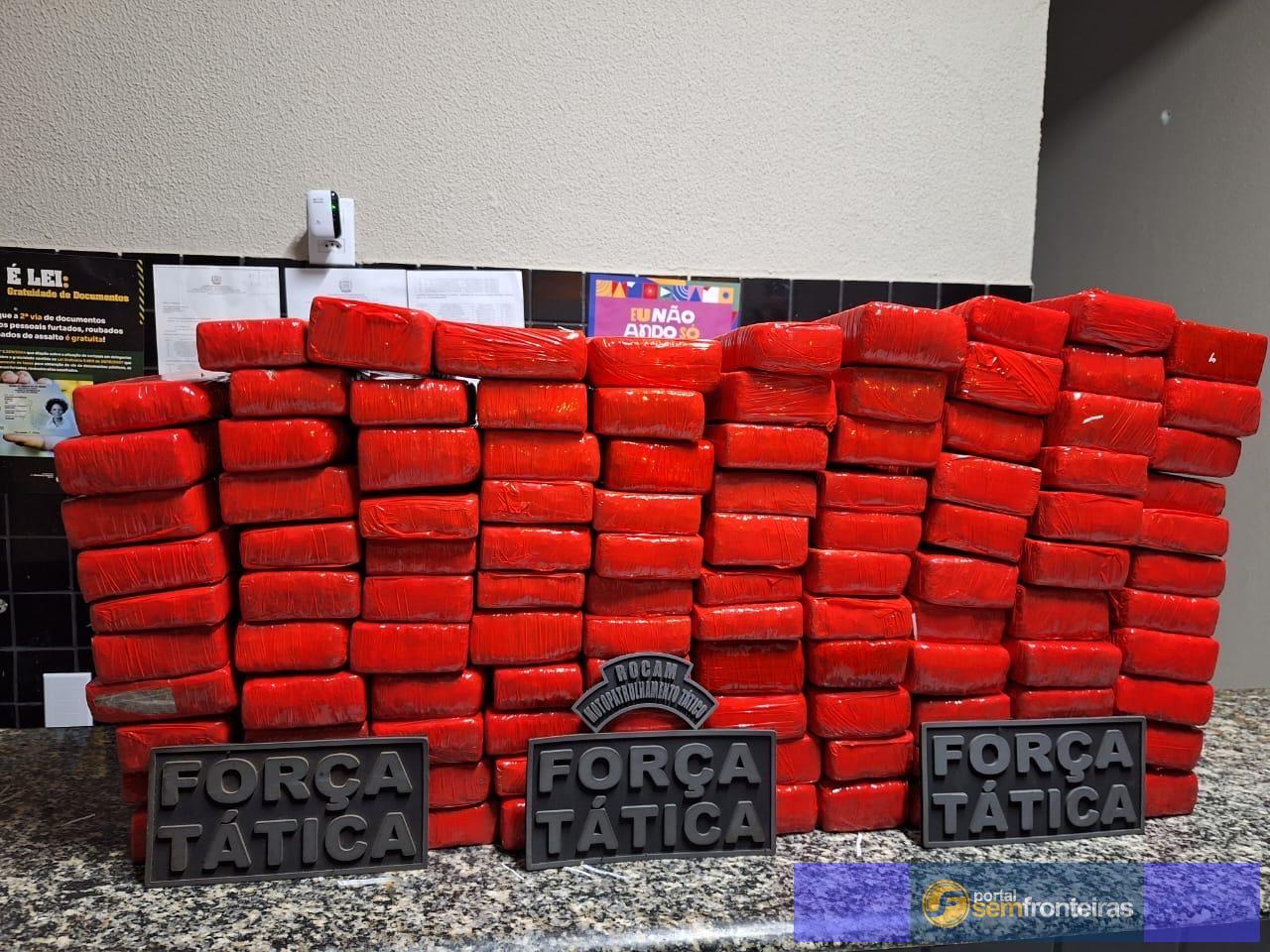 Polícia Militar carga de maconha avaliada em R$ 3 milhões em Valença