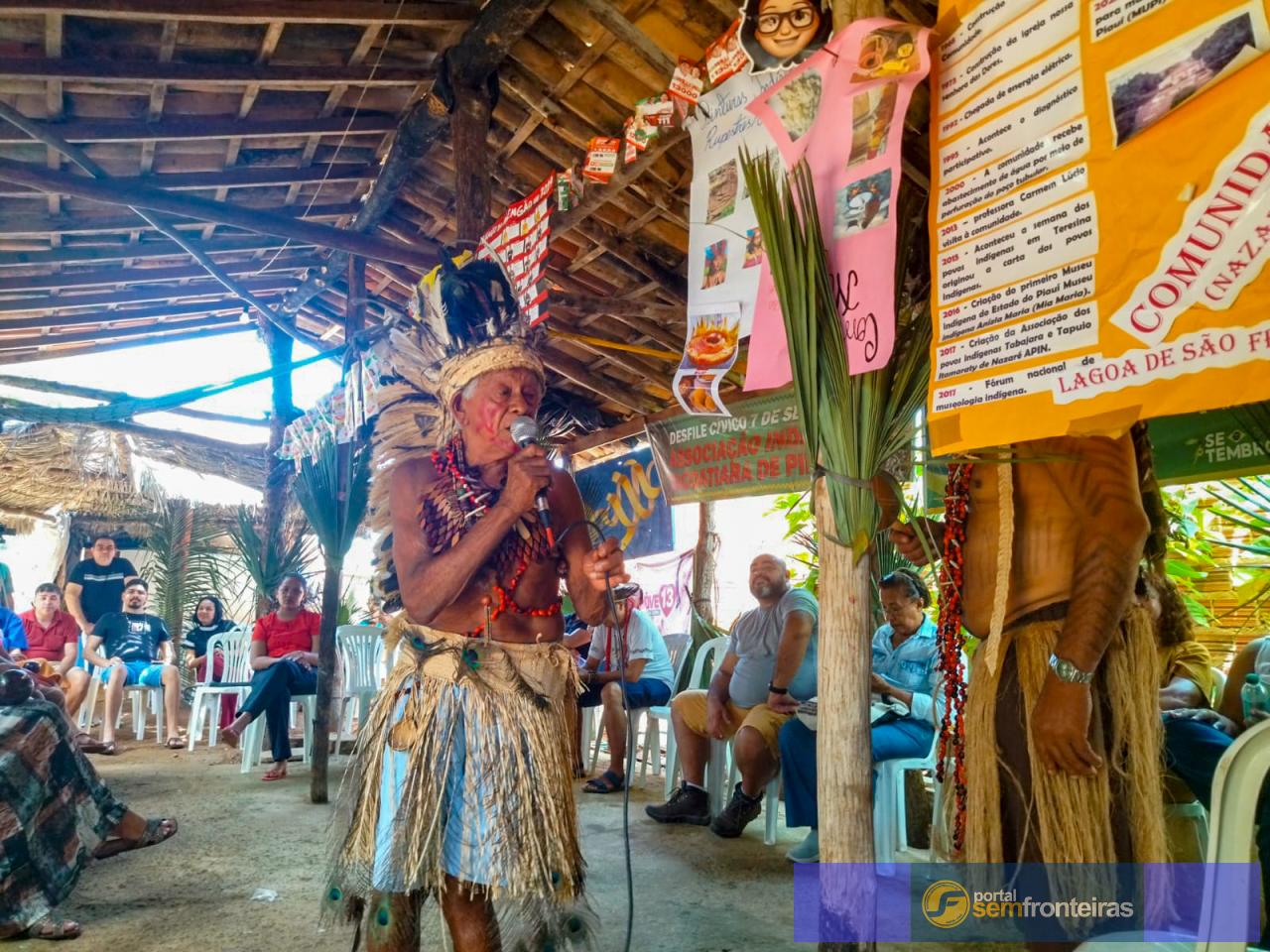 Piripiri homenageia os Povos Indígenas com inauguração de uma oca tradicional