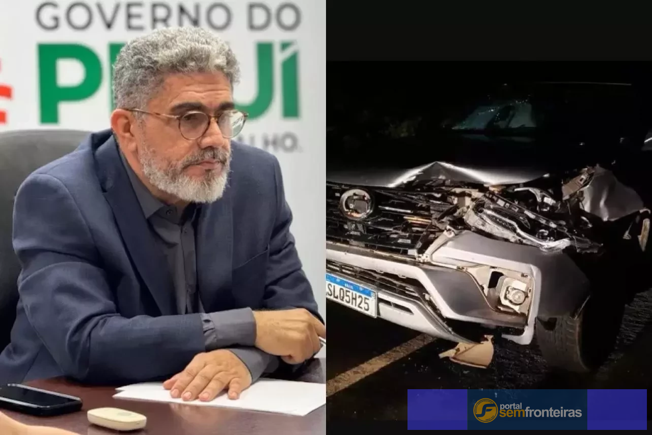 Secretário Estadual de Saúde do Piauí sofre acidente de carro no sul do Estado