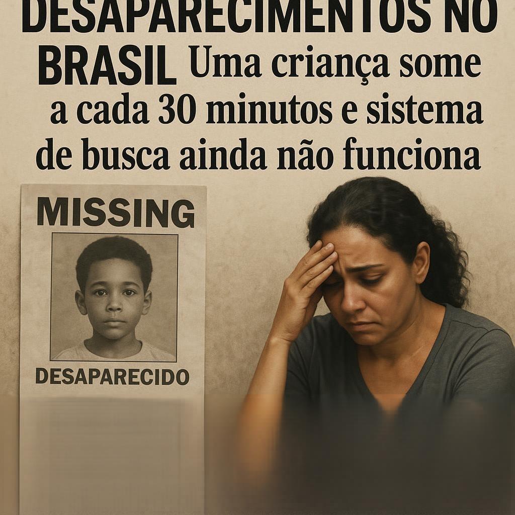 Uma criança some a cada 30 minutos no Brasil e sistema de busca ainda não funciona