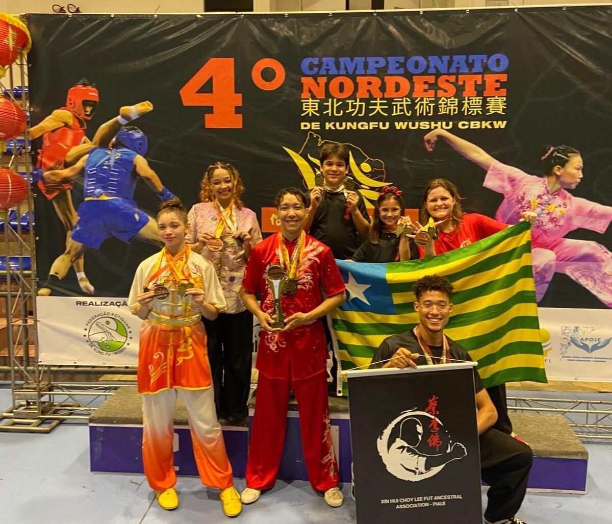 Piauí é campeão no Nordeste de Kungfu Wushu e conquista 25 medalhas em Natal