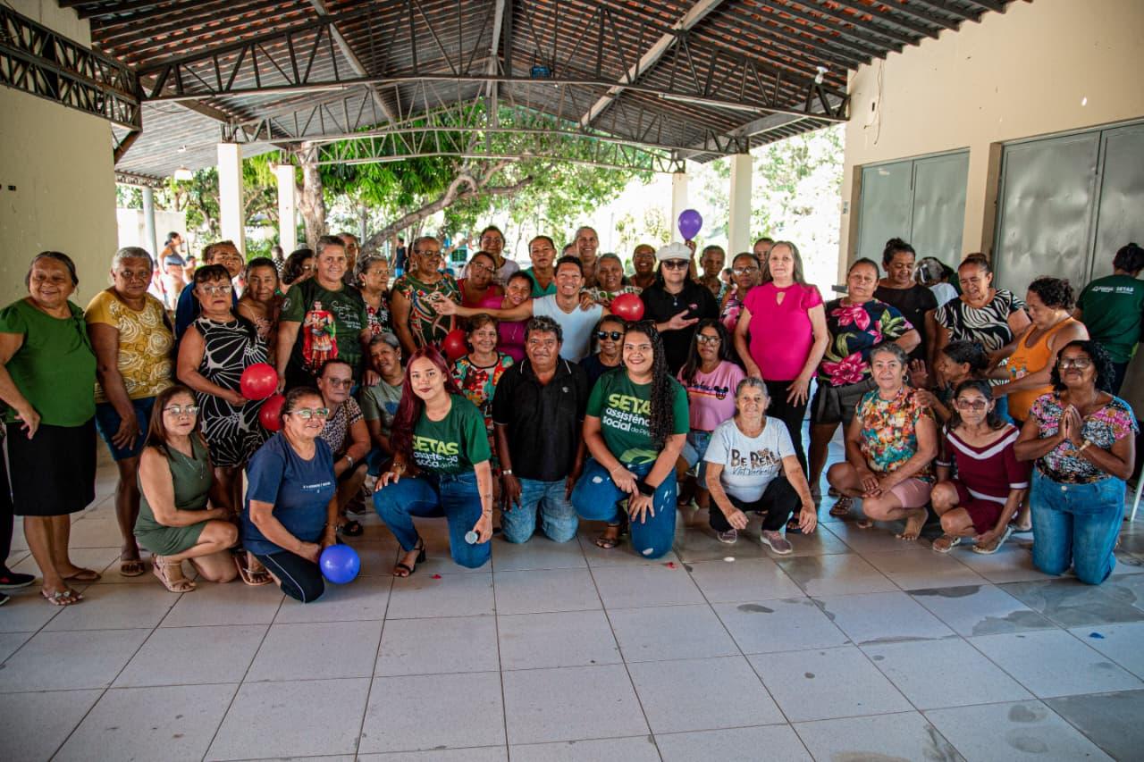 Prefeitura de Piripiri realiza manhã de lazer com idosos do CRAS 2 na AABB