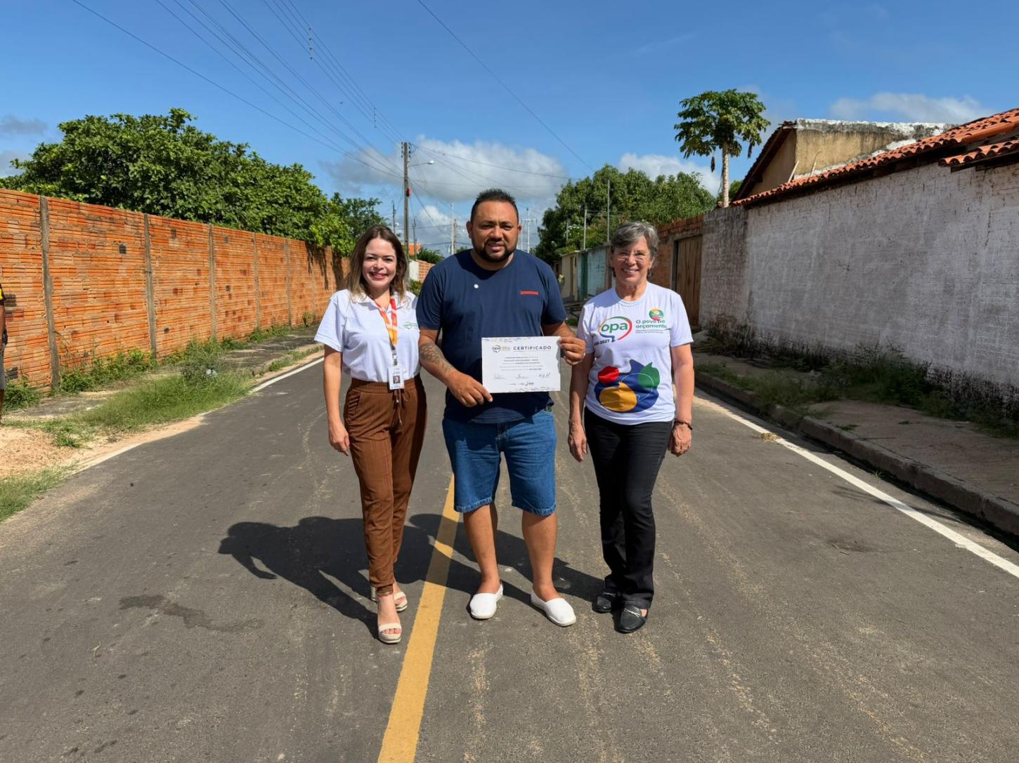 OPA transforma Piripiri com obras de pavimentação escolhidas pela população