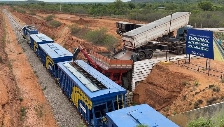 Transnordestina avança com 33 mil toneladas de trilhos e fortalece logística no Piauí