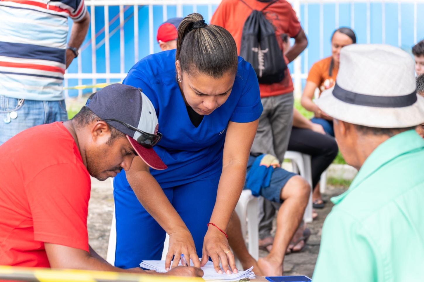 Um grande número de pessoas participou do projeto.