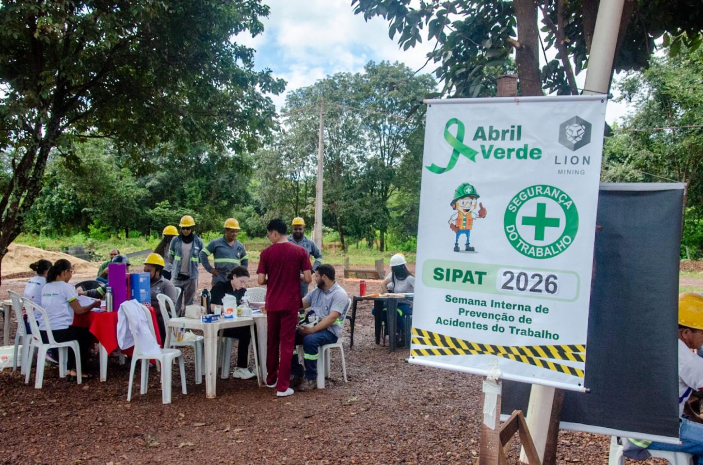 Prefeitura de Piripiri realiza ação de prevenção na Mineradora Lion Mine dentro da campanha Abril Verde