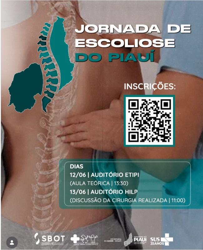 Hospital Infantil Lucídio Portella promove Jornada Piauiense de Escoliose nos dias 12 e 13 de junho