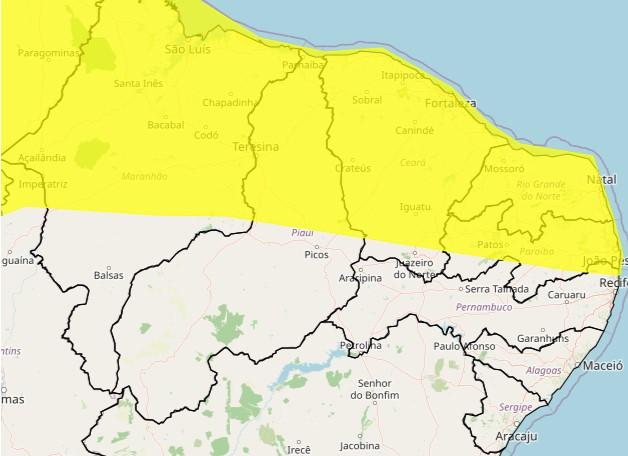 Piauí enfrenta ondas de calor, mas litoral e Norte seguem sob alerta de chuvas