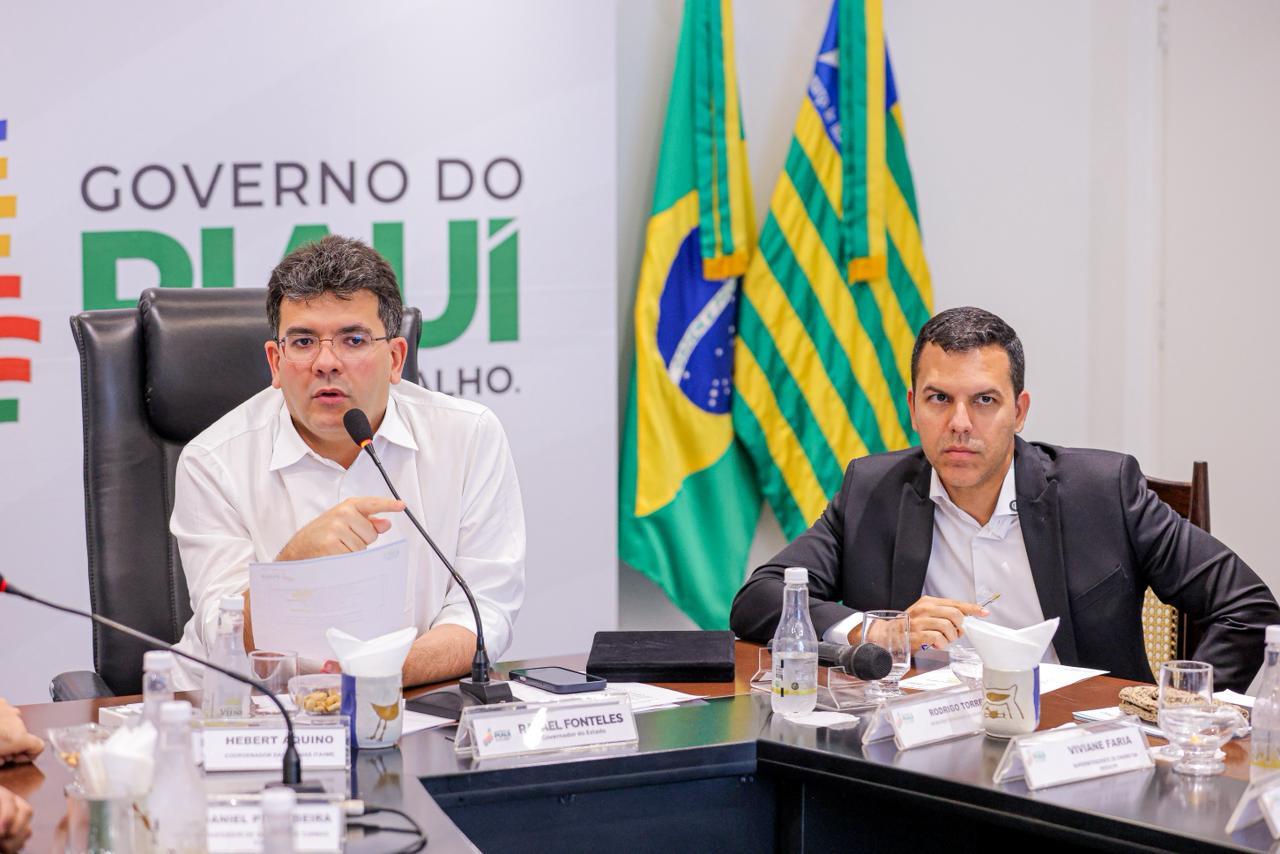 Governador Rafael recebeu os estudantes