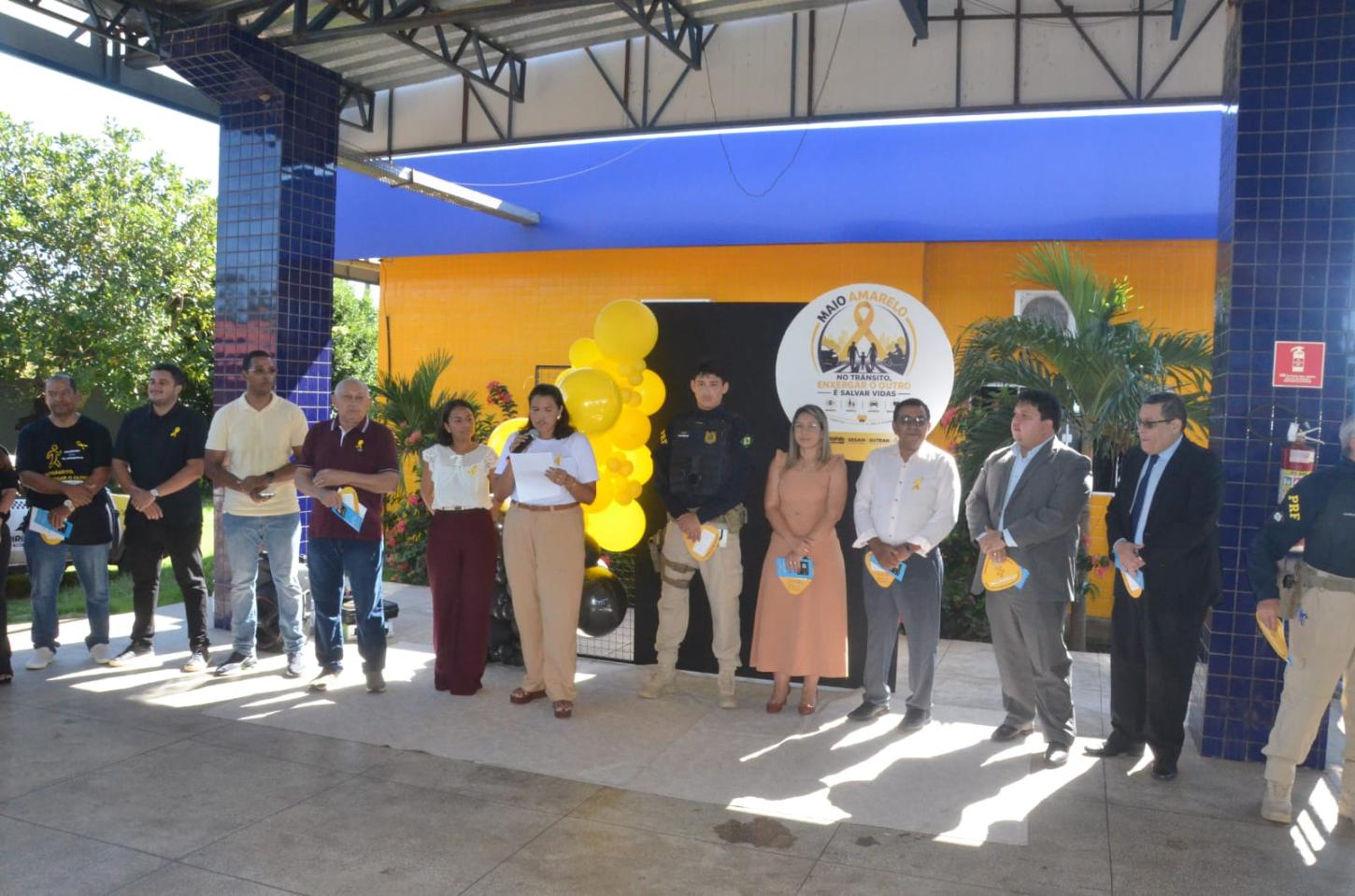 Evento no posto da PRF