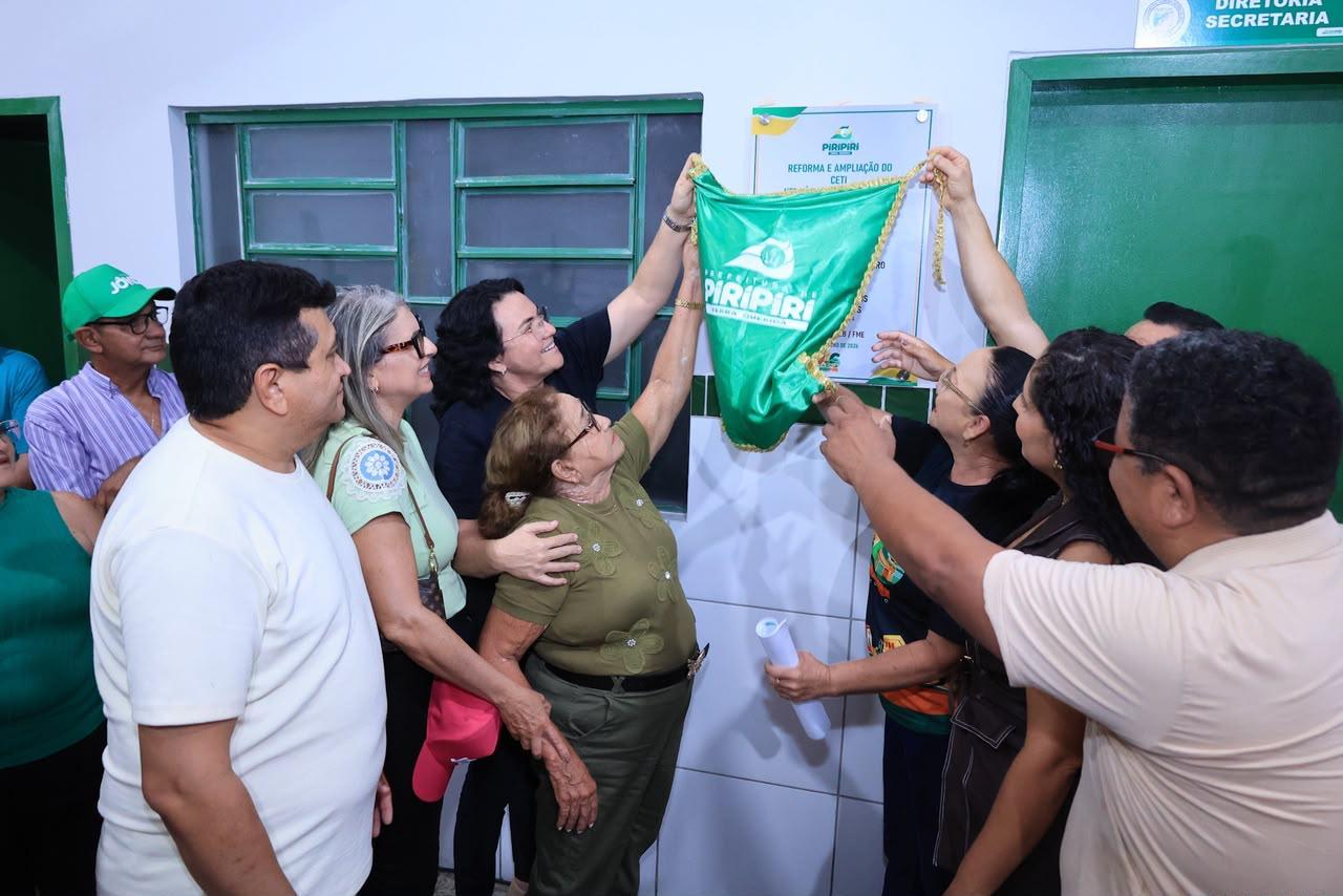 Prefeitura de Piripiri inaugura Centro de Ensino de Tempo Integral na comunidade Pequi