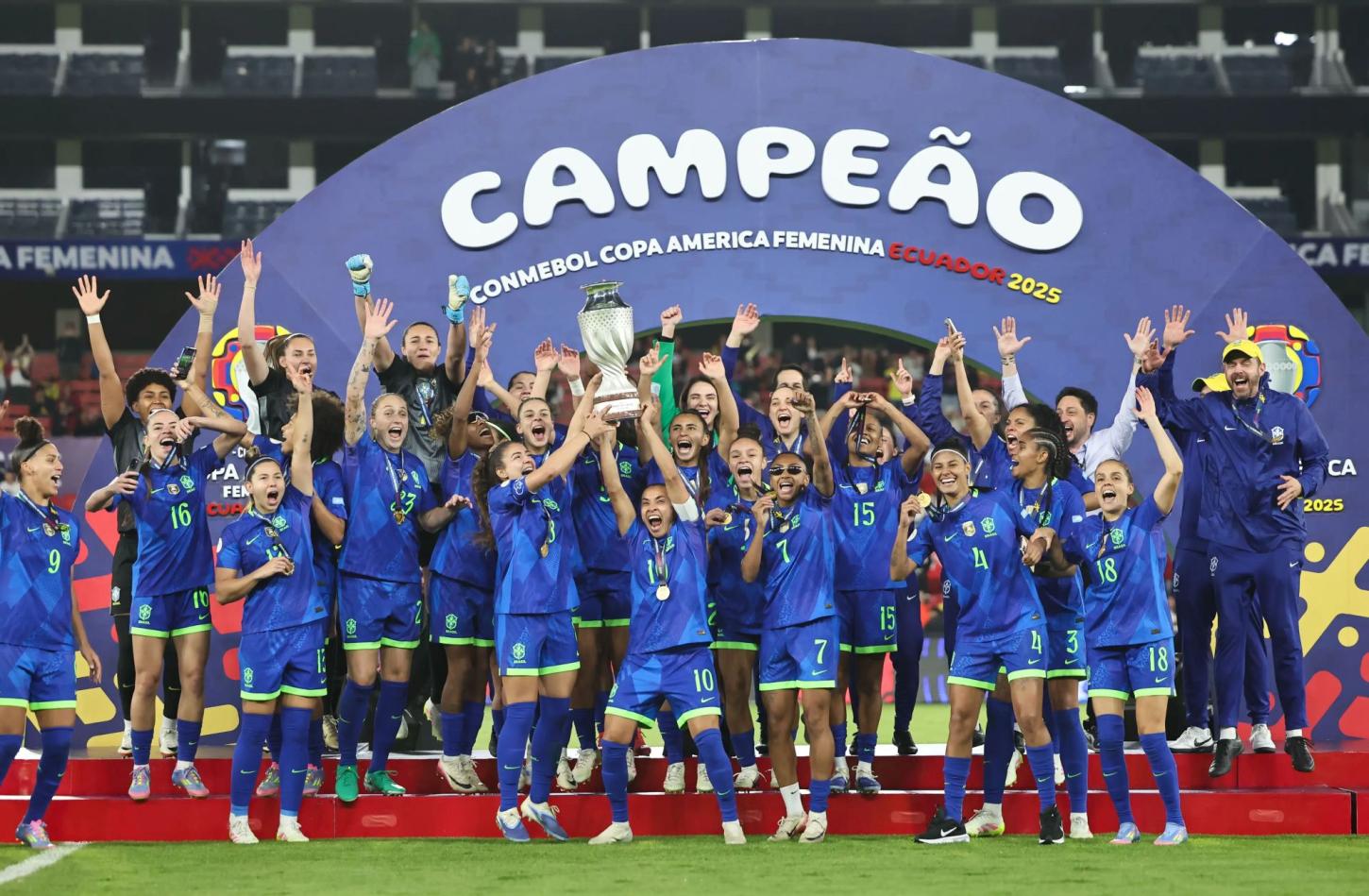 Brasil vence a Colômbia e garante vaga na final da Copa América Feminina
