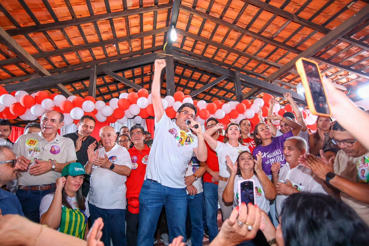 Rafael em agenda de campanha em Batalha.