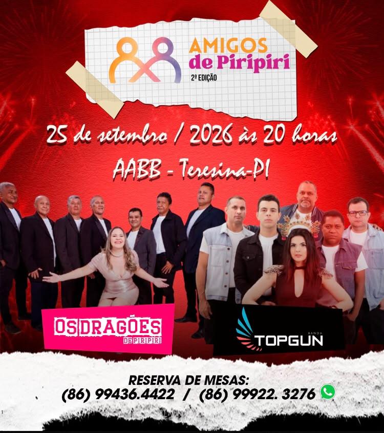Festa “Amigos de Piripiri” anuncia segunda edição com reencontros e nostalgia em Teresina