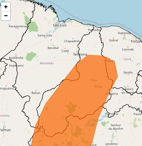 Piauí enfrenta calor extremo com temperaturas acima de 40°C e baixa umidade até sexta-feira