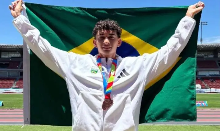 Atleta piauiense conquista bronze no salto triplo do Sul-Americano da Juventude no Panamá