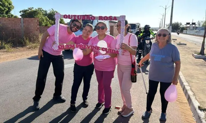 Caminhada do Outubro Rosa reúne mulheres em Piripiri e reforça cuidados com a saúde