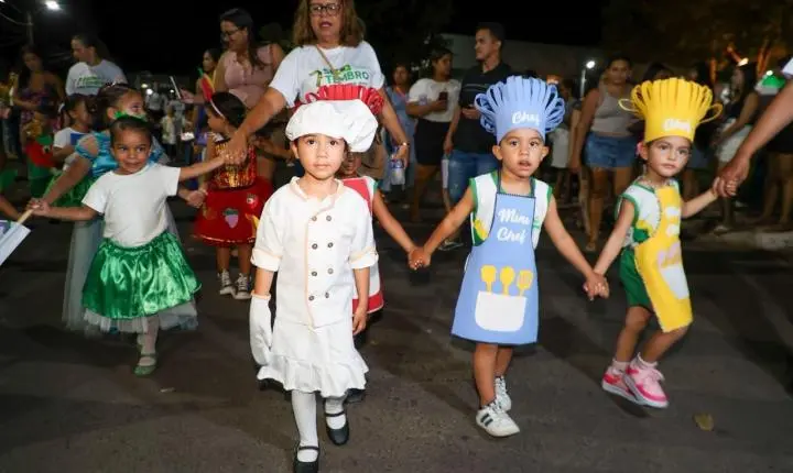 Desfile Cívico de 7 de Setembro reúne escolas, instituições e forças de segurança em Piripiri
