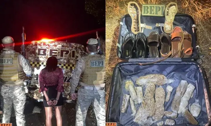 Jovem de 18 anos é detida com 10 kg de crack em ônibus na BR-316