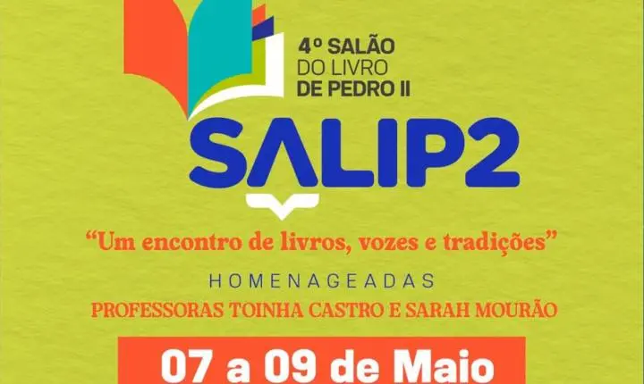 Pedro II sedia 4ª edição do Salão do Livro e celebra a literatura regional a partir desta quinta (7)