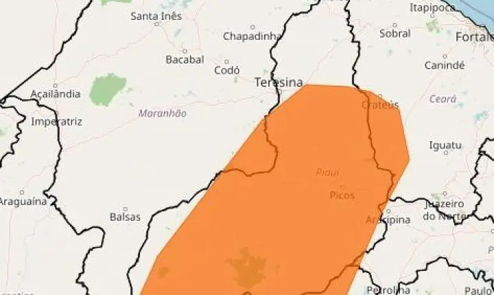 Piauí enfrenta calor extremo com temperaturas acima de 40°C e baixa umidade até sexta-feira
