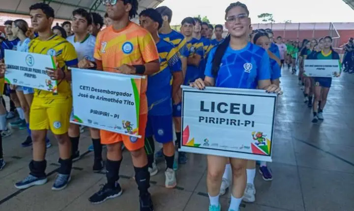  Piripiri recebe etapa regional dos Jogos Escolares Piauienses