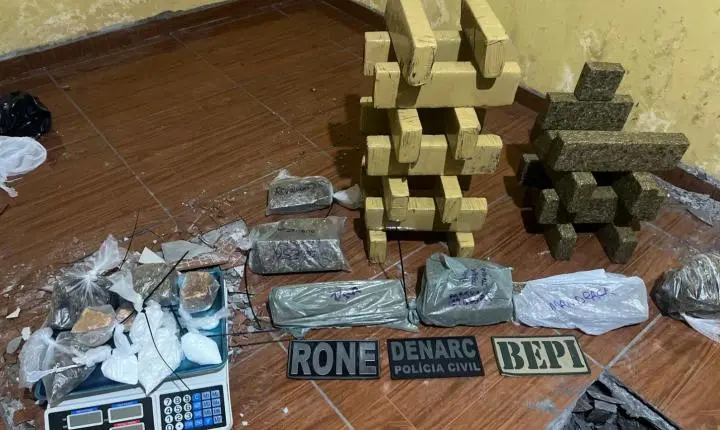 Polícia apreende 20 kg de drogas em imóvel à venda em Teresina