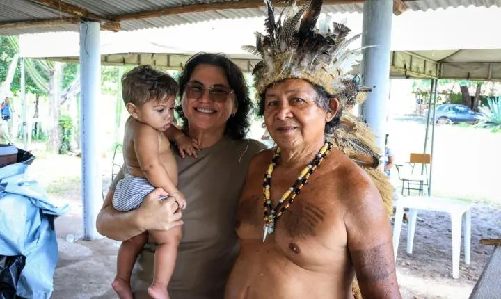 Prefeita Jôve Oliveira Monteiro participa de momento histórico no território indígena Tabajara  