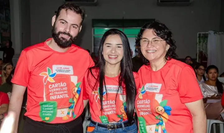 Prefeitura de Piripiri lança campanha Junho Vermelho de combate ao trabalho infantil