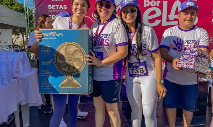 Prefeitura de Piripiri realiza primeira corrida “Piripiri por Elas” pelo enfrentamento à violência contra a mulher