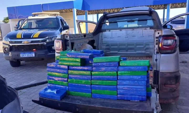 PRF apreende 135 kg de cocaína em operação no litoral do Piauí