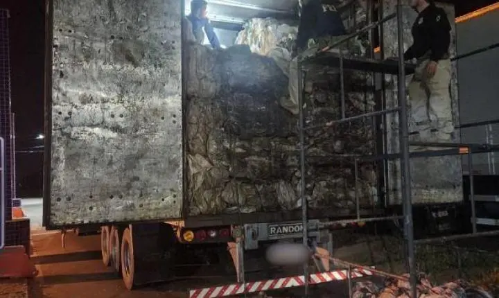 PRF apreende quase 58 m³ de madeira ilegal e anfetaminas escondidas em caminhão na BR-316 em Picos
